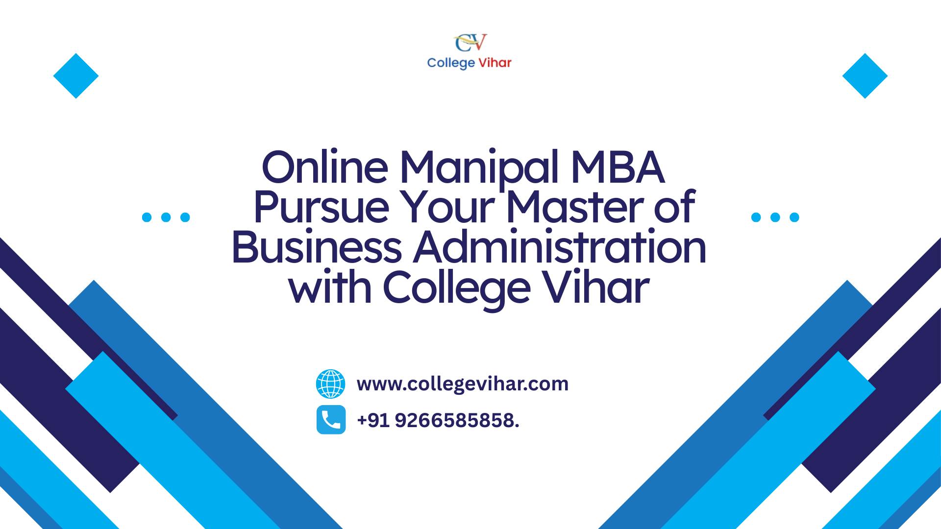 Online Manipal MBA – Pursue Your Master of Business Administration with College Vihar